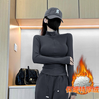 唐造S加绒打底衫女士上衣可内搭外穿洋气T恤女装3038