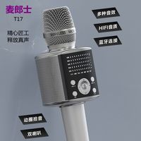 麦郎士声T17无线蓝牙双喇叭K歌麦克风话筒一体式音响唱歌神器
