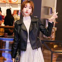 粉丝专属X100海宁皮衣新款机车服皮夹克朋克款修身显瘦短款小外套