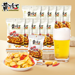 黄飞红 麻辣花生芥末零食116g*10+76g*1包 经典下酒菜优选酥脆精选