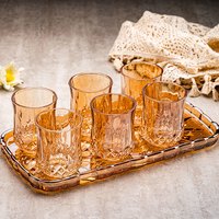 耐热水杯威士忌酒杯水杯钻石花纹酒杯啤酒杯杯牛奶杯
