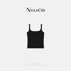 NILICO随性搭配柔软带胸垫纯色双肩吊带背心