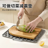 新款简约风厨房台面斜坡沥水防烫隔热锅垫加厚防滑菜板固定垫