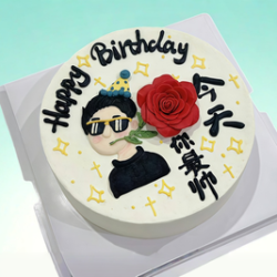妙旺角 牛奶奶油，生日蛋糕男生高级感创意麻将蛋糕