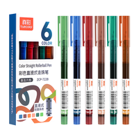 真彩 ZCP-722B 复古6色直液式走珠笔 中性笔