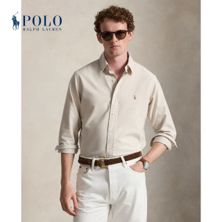 RALPH LAUREN Polo Ralph Lauren 拉夫劳伦 男装 26年秋季经典版棉牛津布衬衫RL101360 260-驼色 M