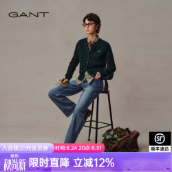 GANT 26秋冬新款女水洗蓝宽松直筒显瘦牛仔通勤女裤 430-牛仔蓝 M