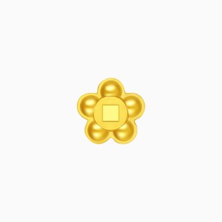潮宏基 足金实心金豆 1g 黄金投资金条