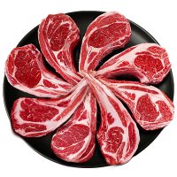 鲜驰 原切羊排新鲜5斤烧烤烤肉食材新鲜羊肉战斧法式羊排肋排商用批发