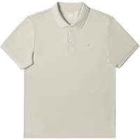 Lee 经典翻领小Logo徽标复古撞色短袖POLO衫 灰绿色 XL