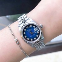 ROLEX 中古98新Rolex劳力士女装日志型镶钻自动机械手表女69174