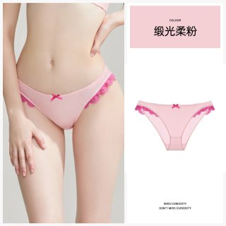 好奇蜜斯 3条98元好奇蜜斯低腰三角女性感蕾丝内裤舒适纯棉抗菌裆2025新款