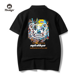 MKDBJN 小恶魔印花翻领短袖POLO衫