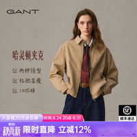 GANT 26秋冬女纯棉立领美式休闲外套 244-经典卡其 L
