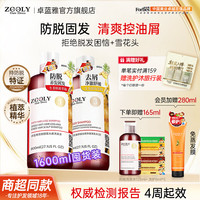 卓蓝雅 生姜防脱去屑固发洗发水800ml*2 赠洗发水125ml+洗护8ml*5+免蒸发膜280ml