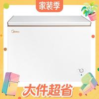 国家补贴、大件超省：美的 冰柜小型 PCM内胆|带脚轮+食品框 300L 301KM(E）