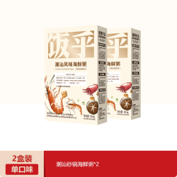 饭乎 方便快煮 燕麦粥   海鲜粥*2 包装 96.5g