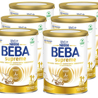 Nestlé 雀巢 BEBA SUPREME JUNIOR 1+ 幼儿奶粉(适用于1岁以上幼儿),6罐装(6 x 800g)(新老包装交替发货)