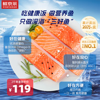 鲜京采 鲜 精选智利进口三文鱼 500g
