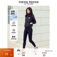 TEENIE WEENIE 小熊2024速干运动瑜伽裤鲨鱼裤女 黑色 165/M