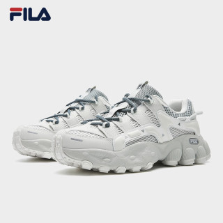 FILA 厚底透气老爹鞋 雨雾灰 38.5 女运动鞋