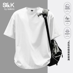 班尼路 S&K纯棉长袖男t恤2026秋季新