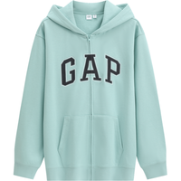 Gap 854670 Logo刺绣宽松连帽卫衣 男士