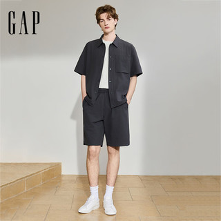 Gap 893100 吸湿速干泡泡纱 直筒短裤