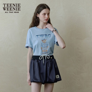 TEENIE WEENIE 小熊女装圆领T恤 蓝色 M