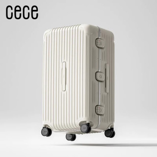 移动端：CECE 加厚铝框PC行李箱 20寸 白色