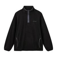 李宁 男子加绒保暖套头卫衣 黑色 2XL