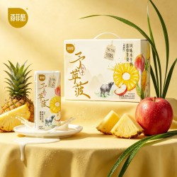 百菲酪 山予菠萝苹果水牛奶200ml*10盒