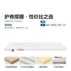 林氏家居 CDB107黄麻床垫 护脊支撑透气|5cm 1.8米x2米