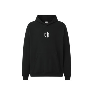 CHINISM CH赤尘 经典简约logo印花连帽卫衣（偏宽松，建议拍小一码）
