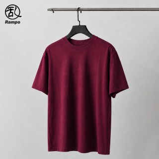 Rampo 全棉口粮短袖T恤男美式休闲纯棉半袖打底衫oversize夏季半袖