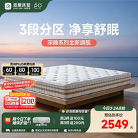 雅兰 3区山宁泰防螨凝胶记忆棉 云感弹簧床垫 深睡舒眠 1.8*2米