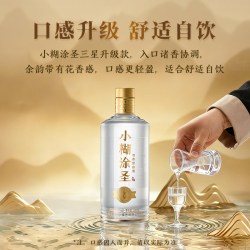 小糊涂仙 小糊涂圣金标三钻 52度浓香型白酒 500ml*2瓶 双支礼盒装