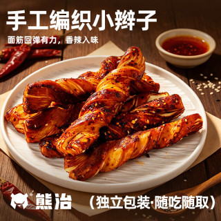 熊治 早餐红豆面包夹心小面包糕点点心软面包儿童零食  辣味碱水条400g/箱