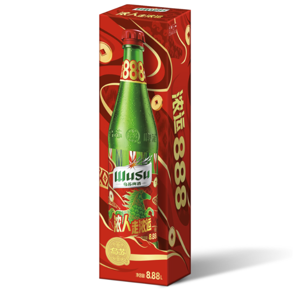 WUSU 乌苏啤酒 精酿小麦啤酒+楼兰秘酿 8.88L+500ml*12听
