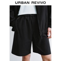 UR UR 男装休闲运动机能扣带直筒短裤 UUY660018
