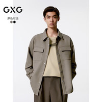 GXG G24X21301 衬衫式夹克 黑色 M 男士外套