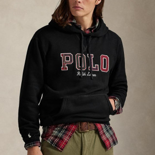 限新用户：RALPH LAUREN 男士抓绒格子Logo连帽卫衣