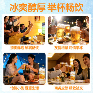 窈仙 NFC甜橙鲜啤 原汁麦度8°P 500mL*6罐 整箱装
