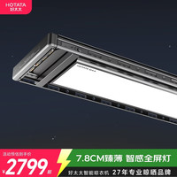 好太太 电动晾衣架智能晾衣机隐形嵌入式自动升降晾晒衣机 月光系列灰