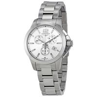 Conquest Chronograph Silver Dial
