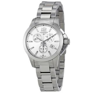 Conquest Chronograph Silver Dial