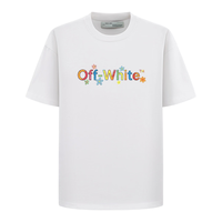 OFF-WHITE 彩色字母LOGO箭头 宽松圆领短袖T恤
