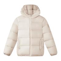 波司登儿童羽绒服连帽短款纯色外套
