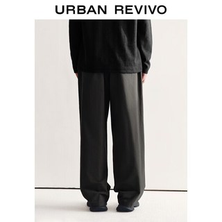 URBAN REVIVO UMM660012 松紧腰系带 男士休闲裤