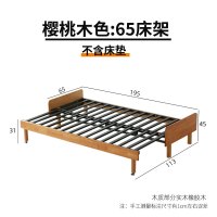 美型美酷 伸缩床小户型客厅实木折叠沙发床两用双人单人坐卧两用床铁推拉床
